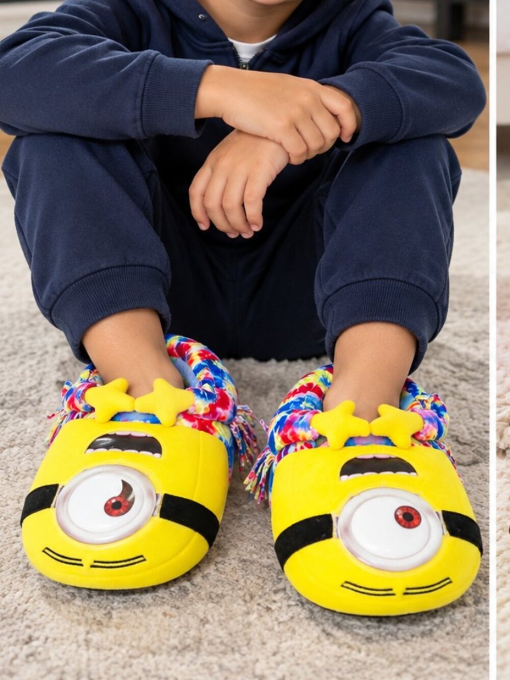 Minions Slippers Unisex Size 13/1